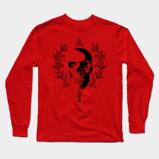 Skull Art Design - Star Wreath Long Sleeve T-Shirt